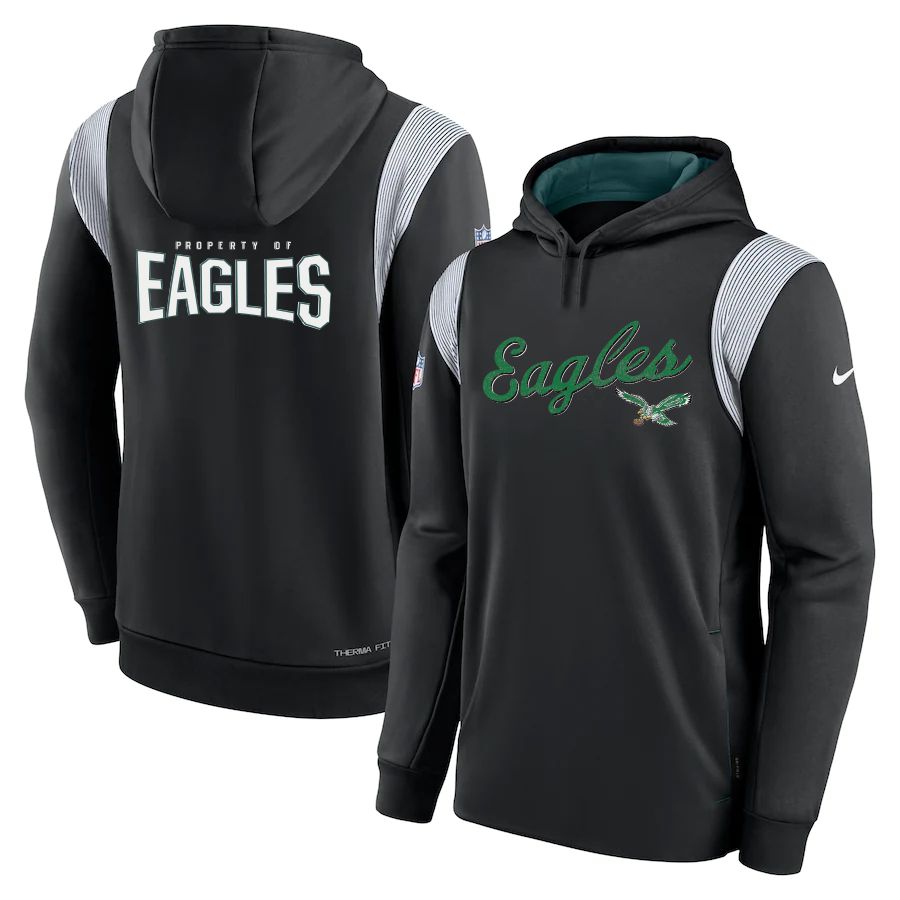 Men 2023 NFL Philadelphia Eagles black Sweatshirt style 10311->philadelphia eagles->NFL Jersey